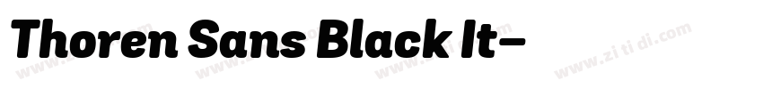 Thoren Sans Black It字体转换